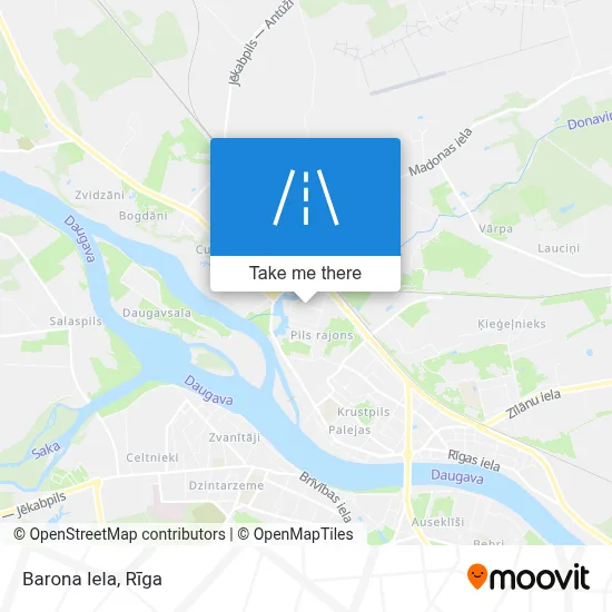 Barona Iela map