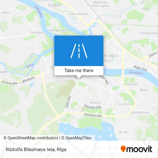Rūdolfa Blaumaņa Iela map
