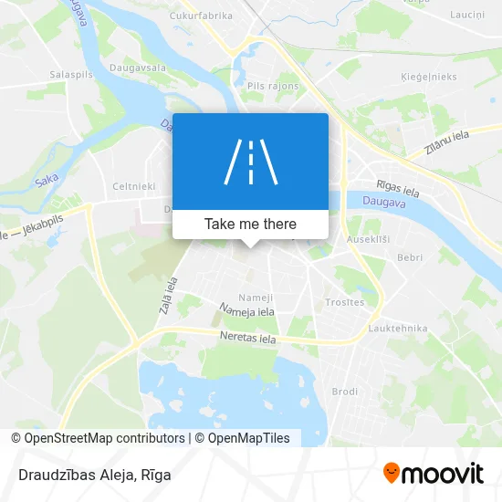 Draudzības Aleja map