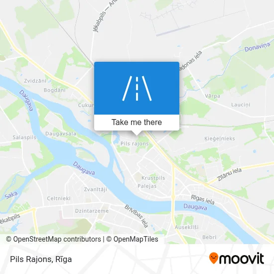 Pils Rajons map