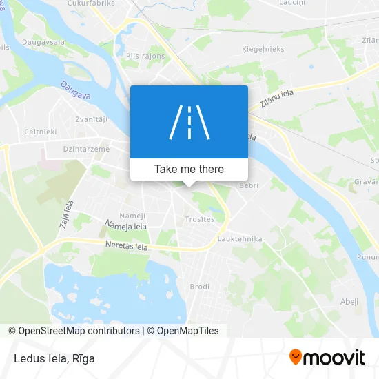 Ledus Iela map