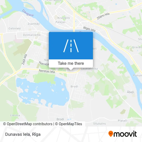 Dunavas Iela map
