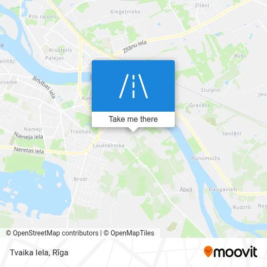Tvaika Iela map