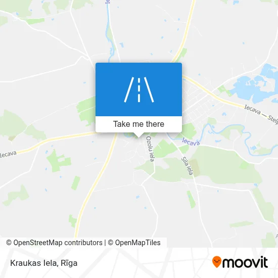 Kraukas Iela map