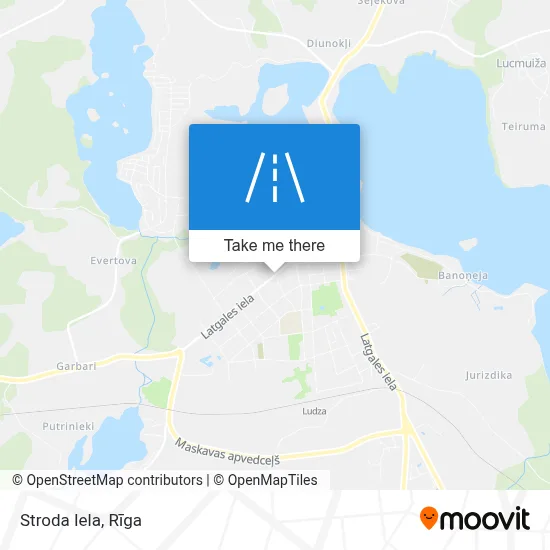 Stroda Iela map