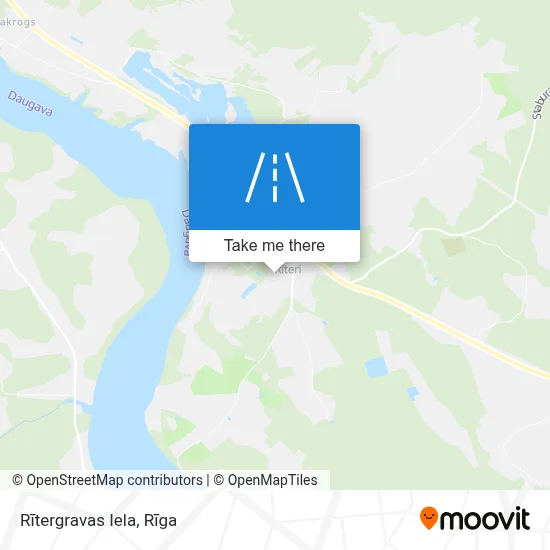 Rītergravas Iela map
