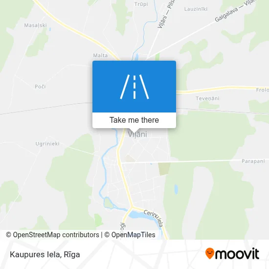 Kaupures Iela map