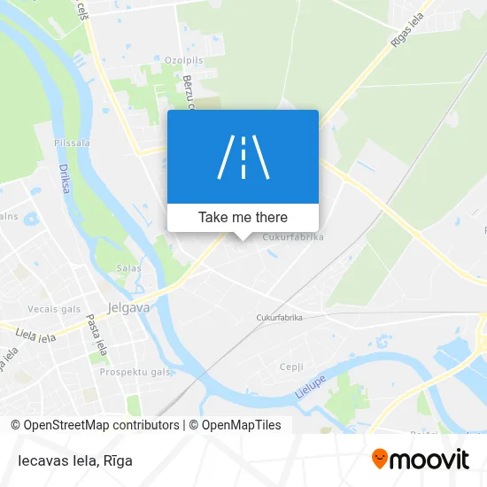 Iecavas Iela map