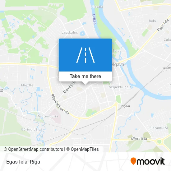 Egas Iela map