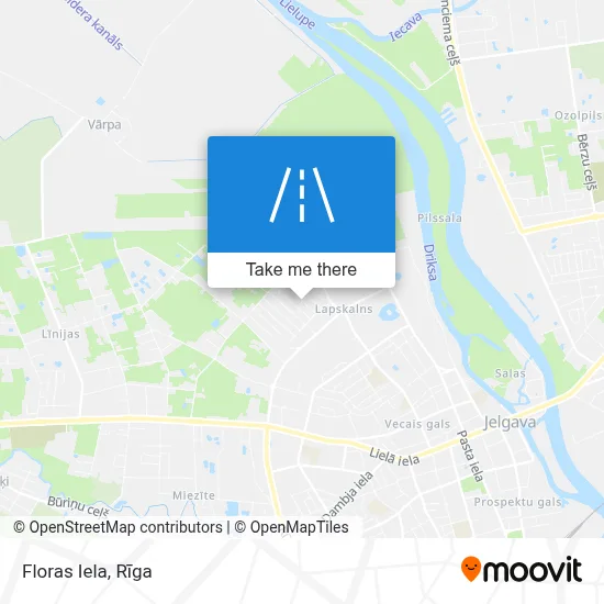 Floras Iela map