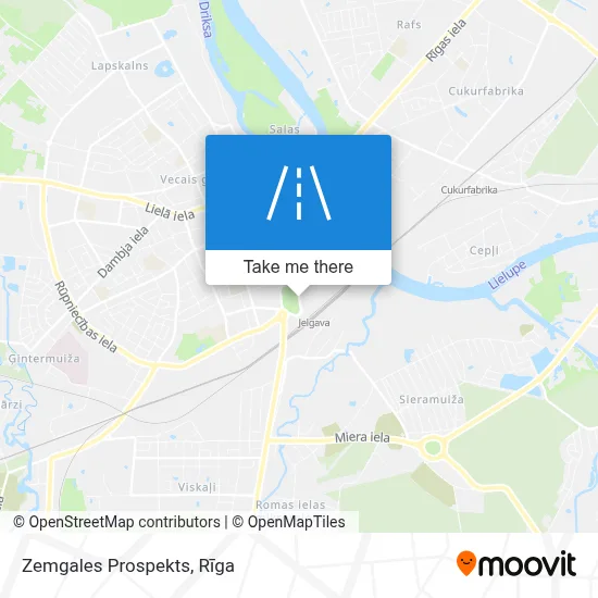 Zemgales Prospekts map