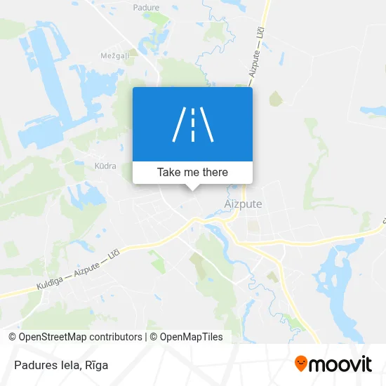 Padures Iela map