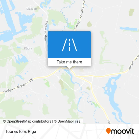 Tebras Iela map