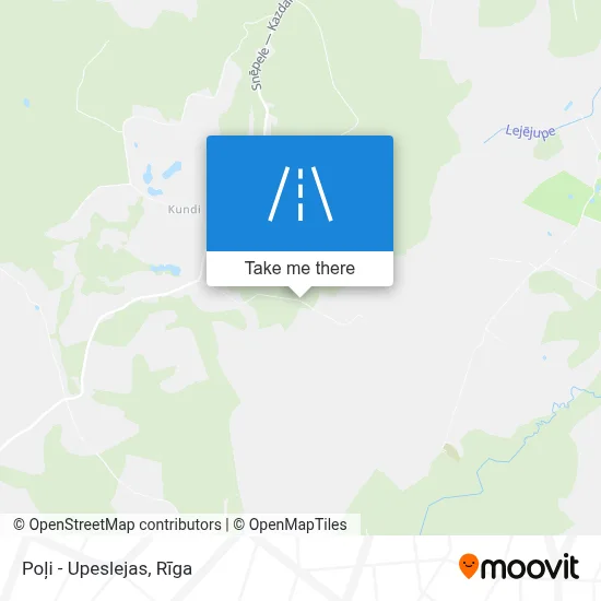 Poļi - Upeslejas map