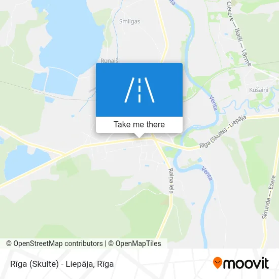 Rīga (Skulte) - Liepāja map