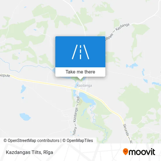 Kazdangas Tilts map