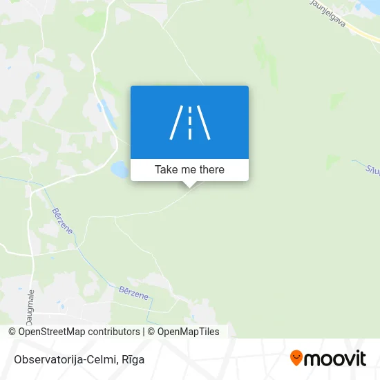 Observatorija-Celmi map