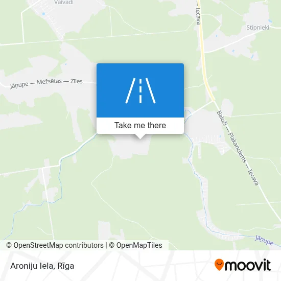 Aroniju Iela map