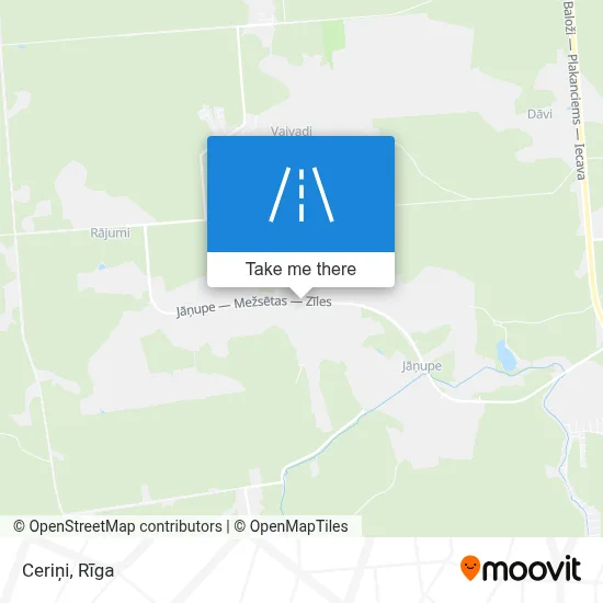 Ceriņi map
