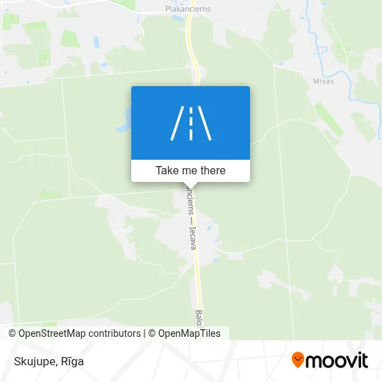 Skujupe map