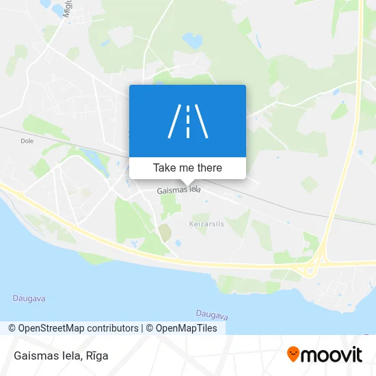 Gaismas Iela map