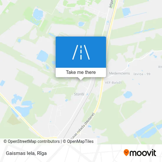 Gaismas Iela map