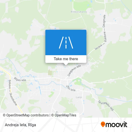 Andreja Iela map