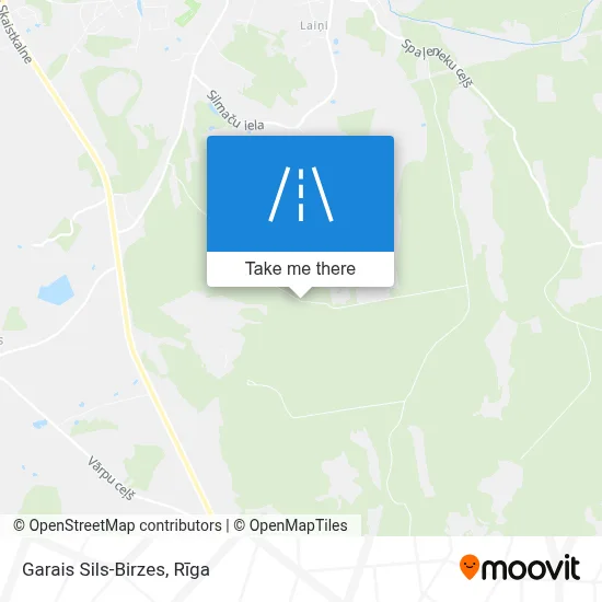 Garais Sils-Birzes map