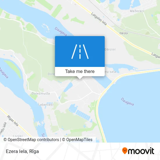 Ezera Iela map