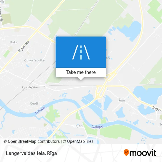 Langervaldes Iela map