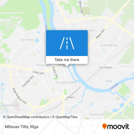 Mītavas Tilts map