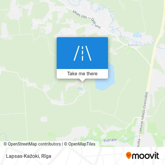 Lapsas-Kažoki map