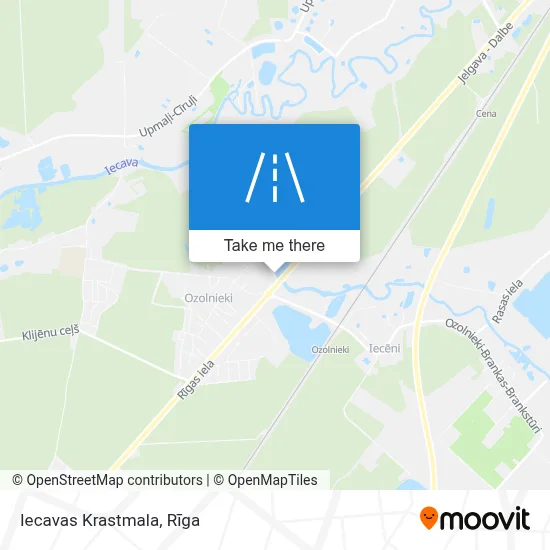 Iecavas Krastmala map