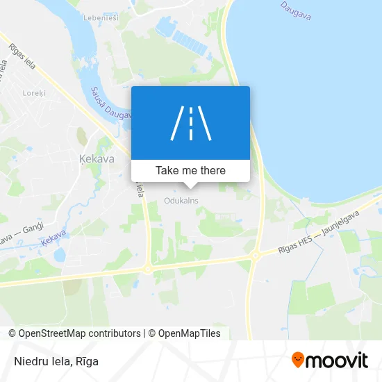 Niedru Iela map