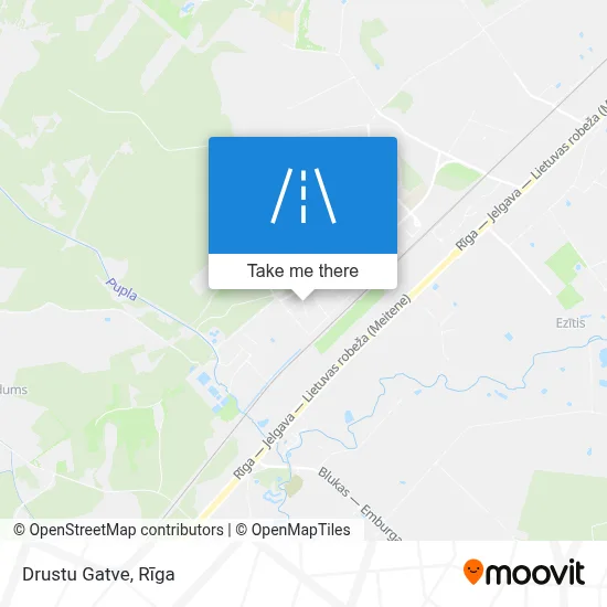 Drustu Gatve map