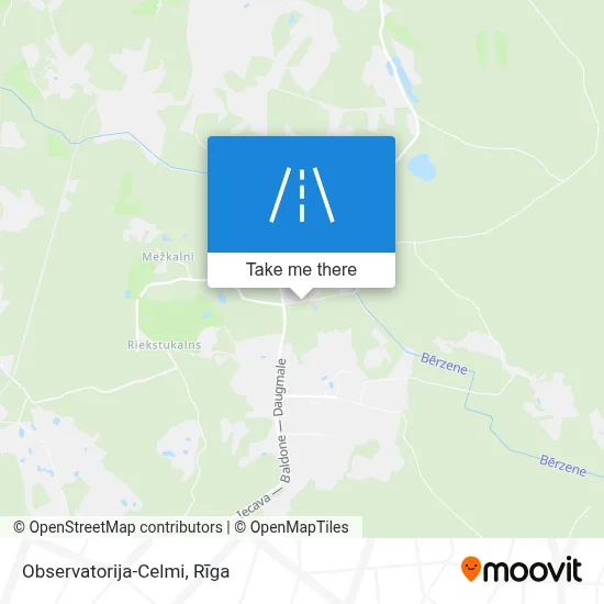 Observatorija-Celmi map
