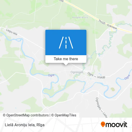 Lielā Aroniju Iela map