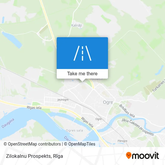 Zilokalnu Prospekts map