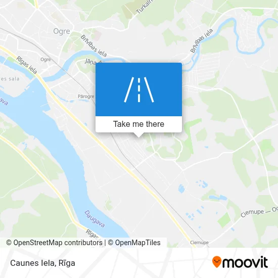 Caunes Iela map