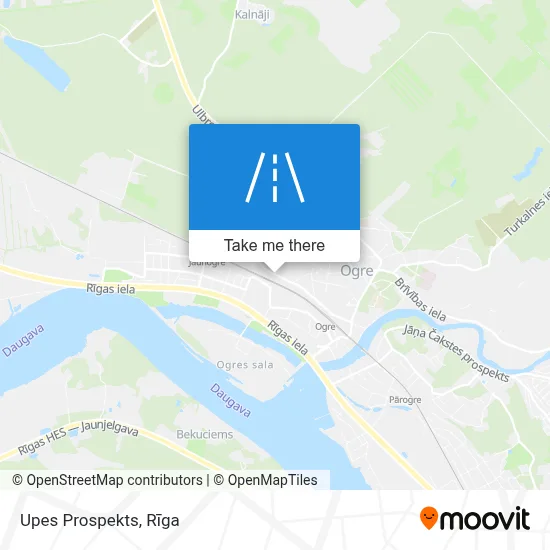 Upes Prospekts map