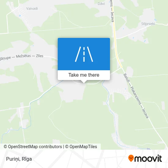 Puriņi map
