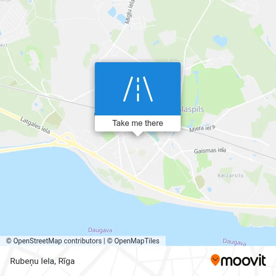 Rubeņu Iela map