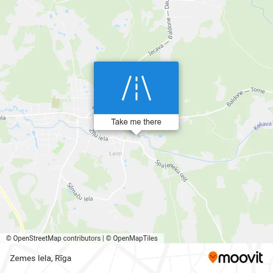 Zemes Iela map