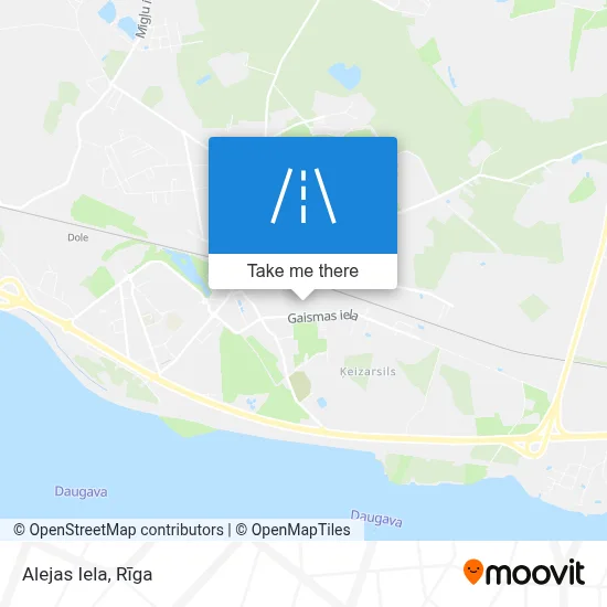 Alejas Iela map
