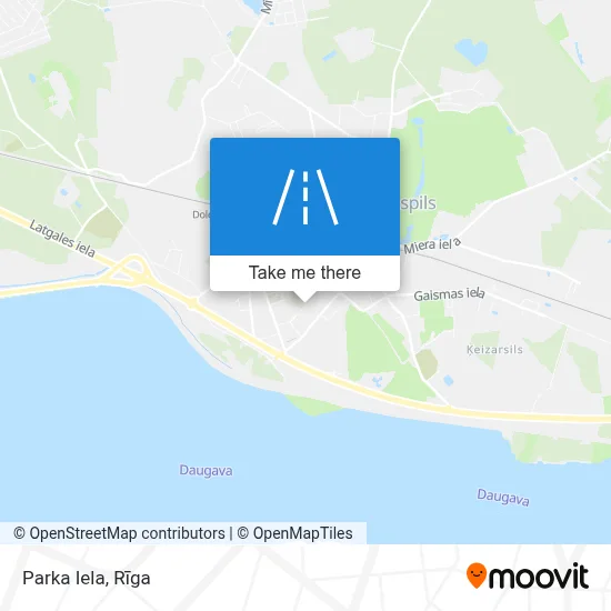 Parka Iela map