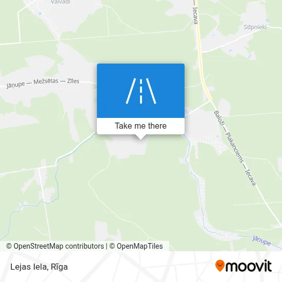 Lejas Iela map