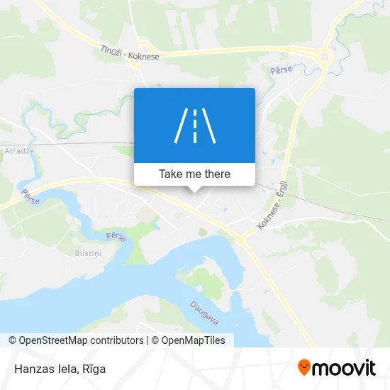Hanzas Iela map