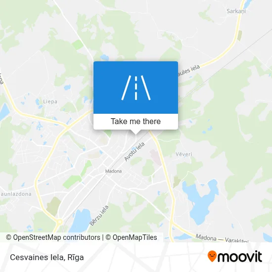 Cesvaines Iela map
