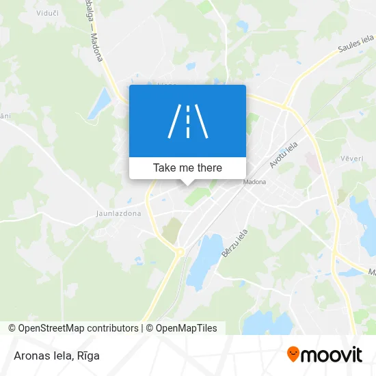 Aronas Iela map