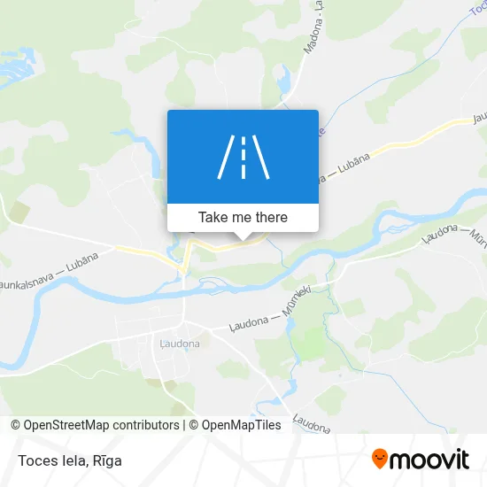 Toces Iela map